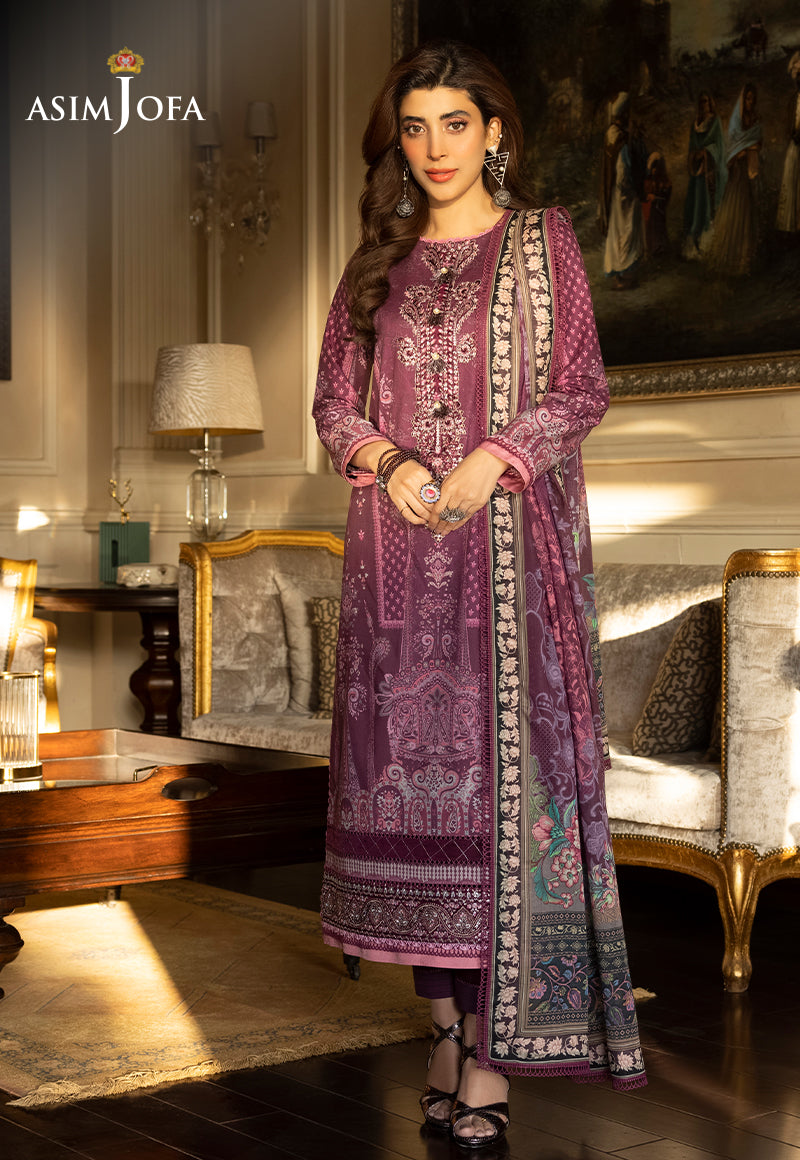AJS-28 EMBROIDERED LAWN 2 PCS