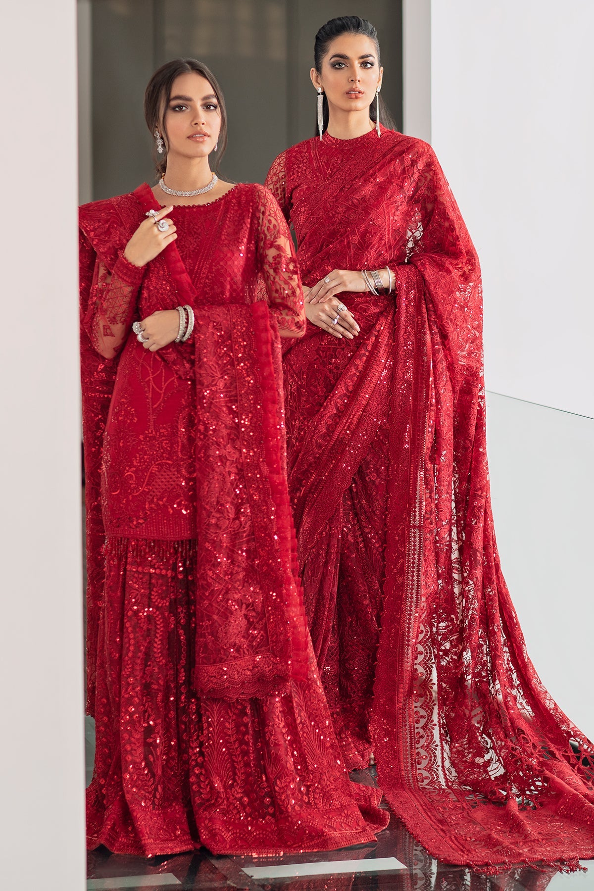 EMBROIDERED NET CH09-06 STITCHED