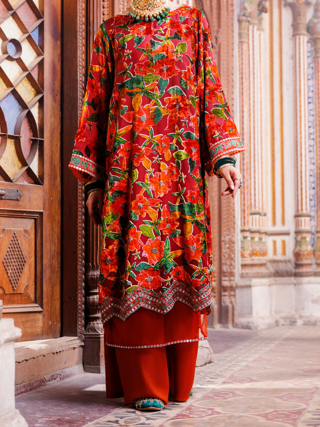 Rust Palachi Formal 2Pc Stitched - AL-LS-LKS-536