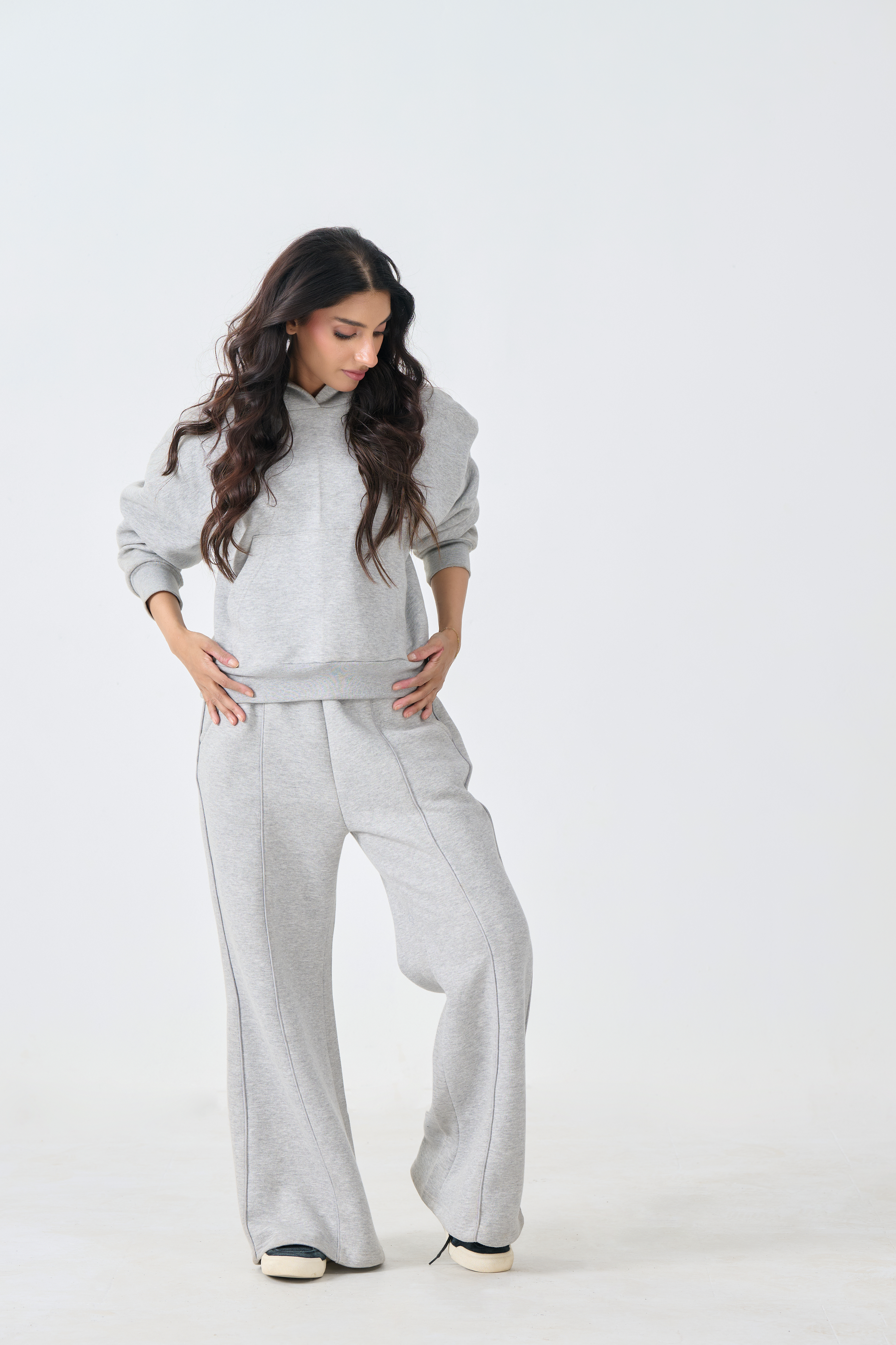 Cozy Fleece Pullover Hoodie (Heather Gray)