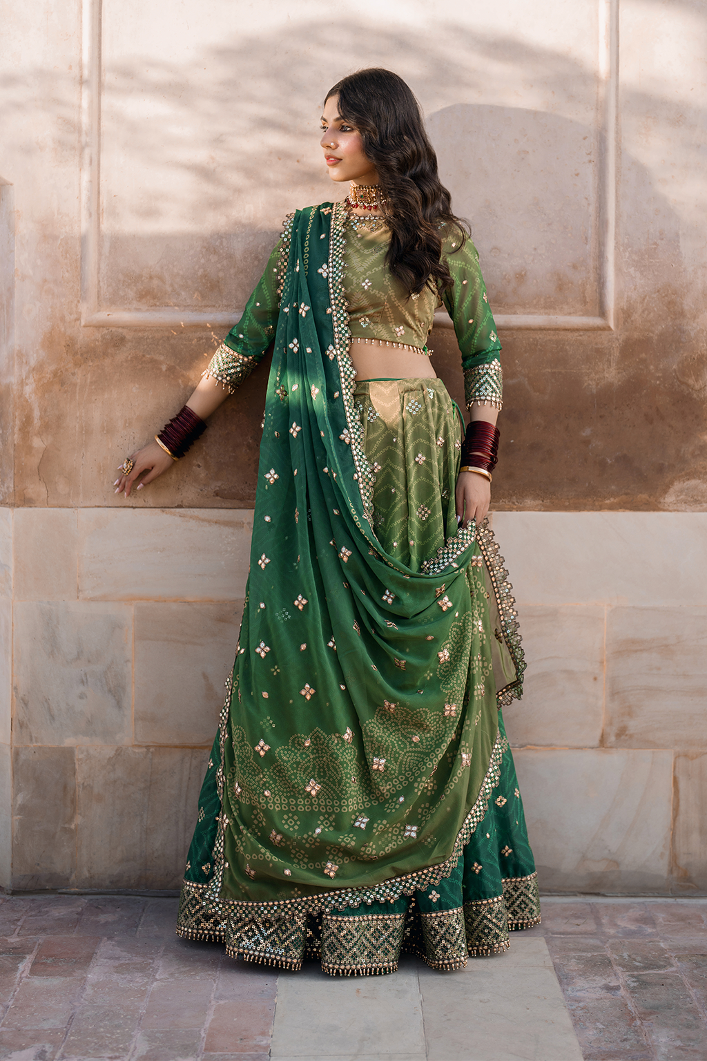 UE-328 Embroidered Chiffon (frock)