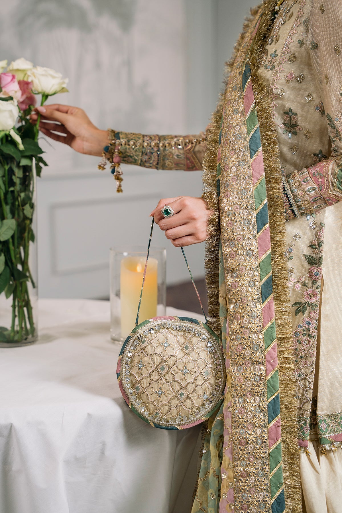 EMBROIDERED MASURI CH12-04 STITCHED