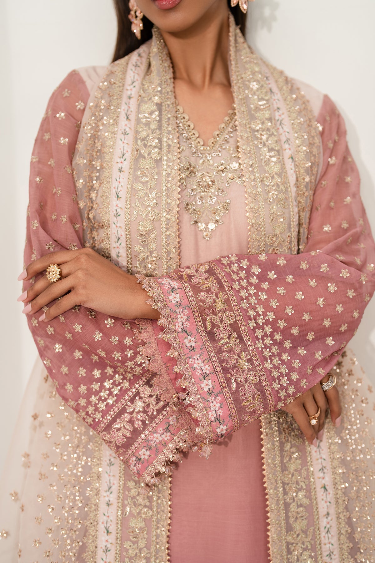 EMBROIDERED CHIFFON UF-4135
