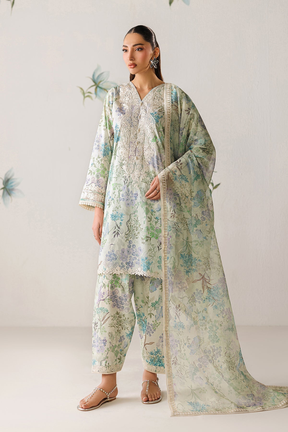 EMBROIDERED LAWN UF-4417