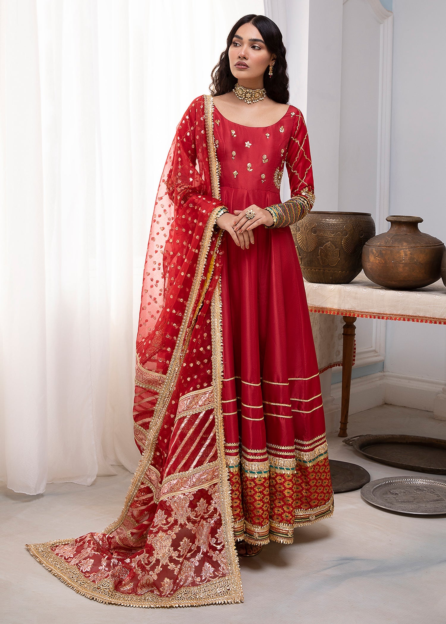 Suit Cream and Ferozi - MCS-21-107