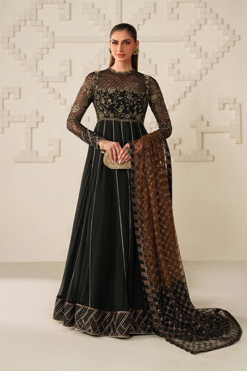 UE-621 Embroidered Chiffon