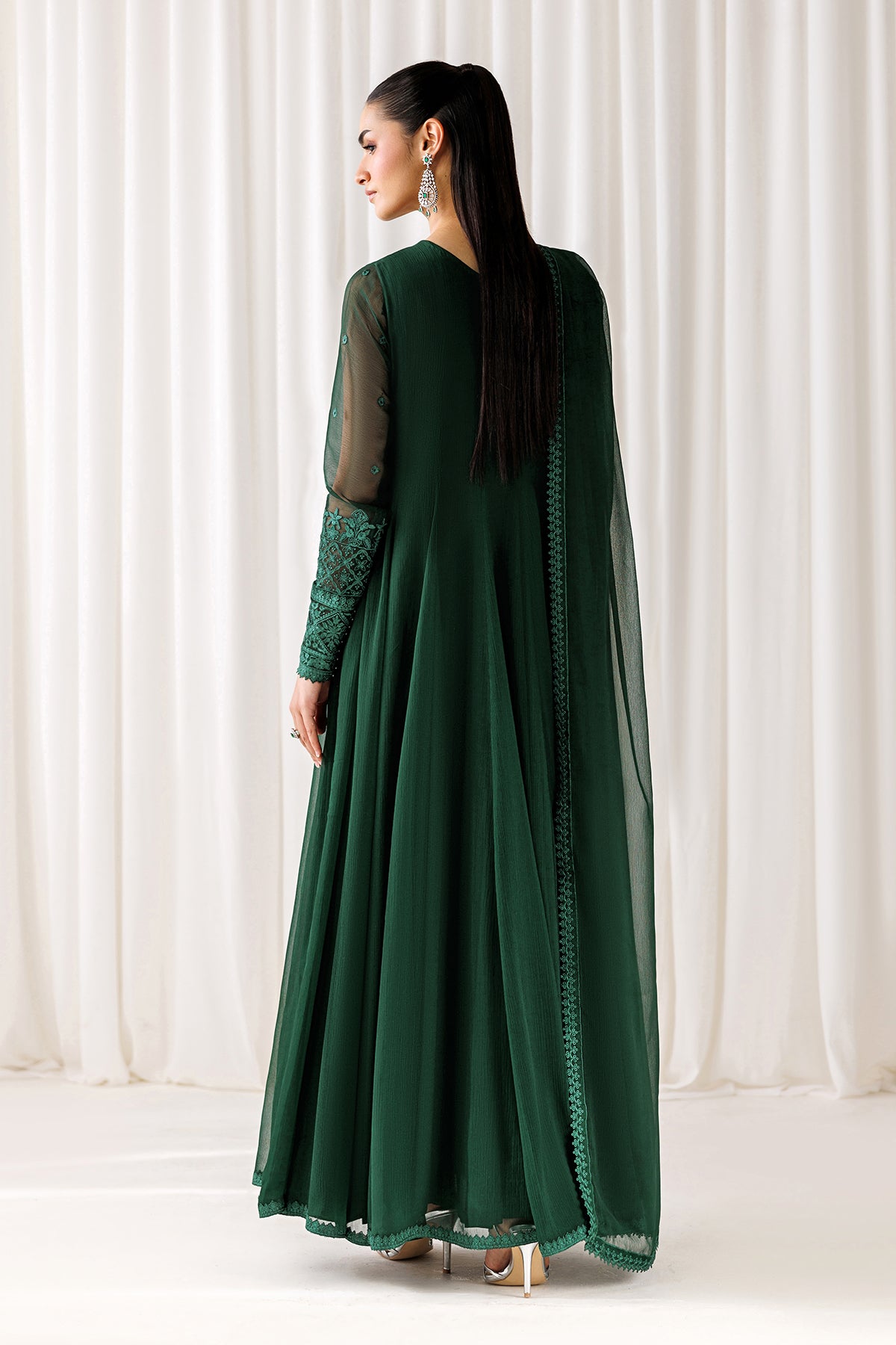 EMBROIDERED CHIFFON EN-1298