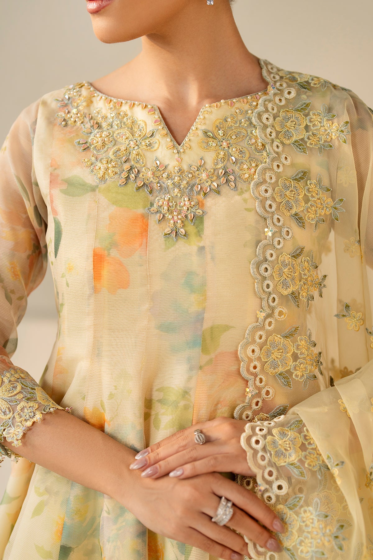 EMBROIDERED COTTON PATTI PR-1180