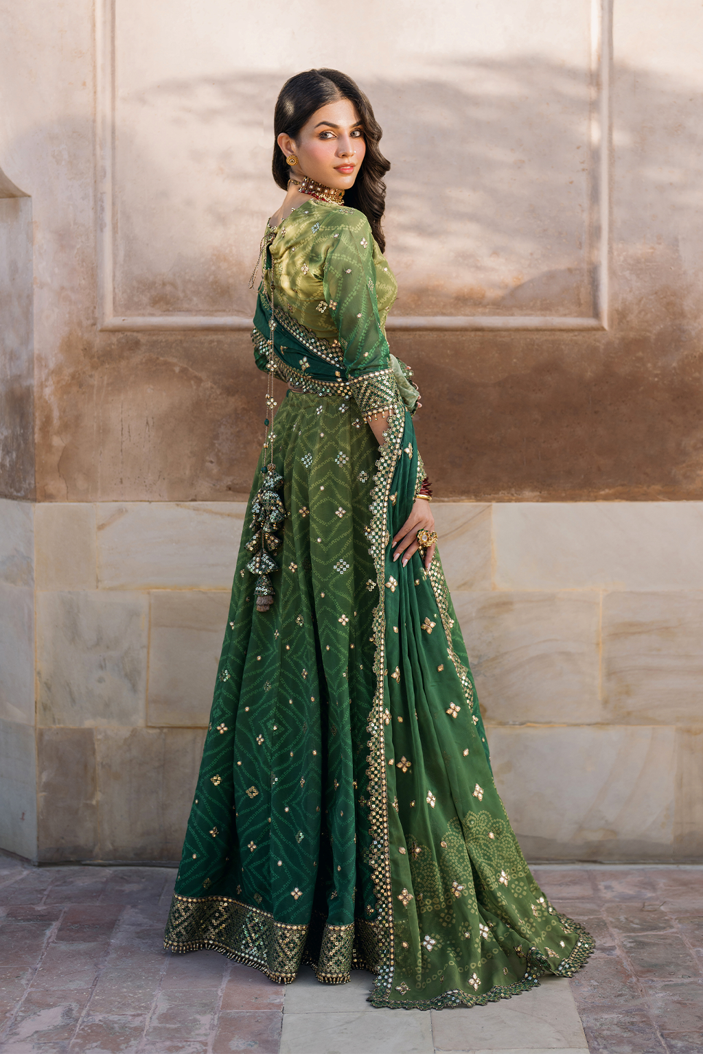 UE-328 Embroidered Chiffon (frock)
