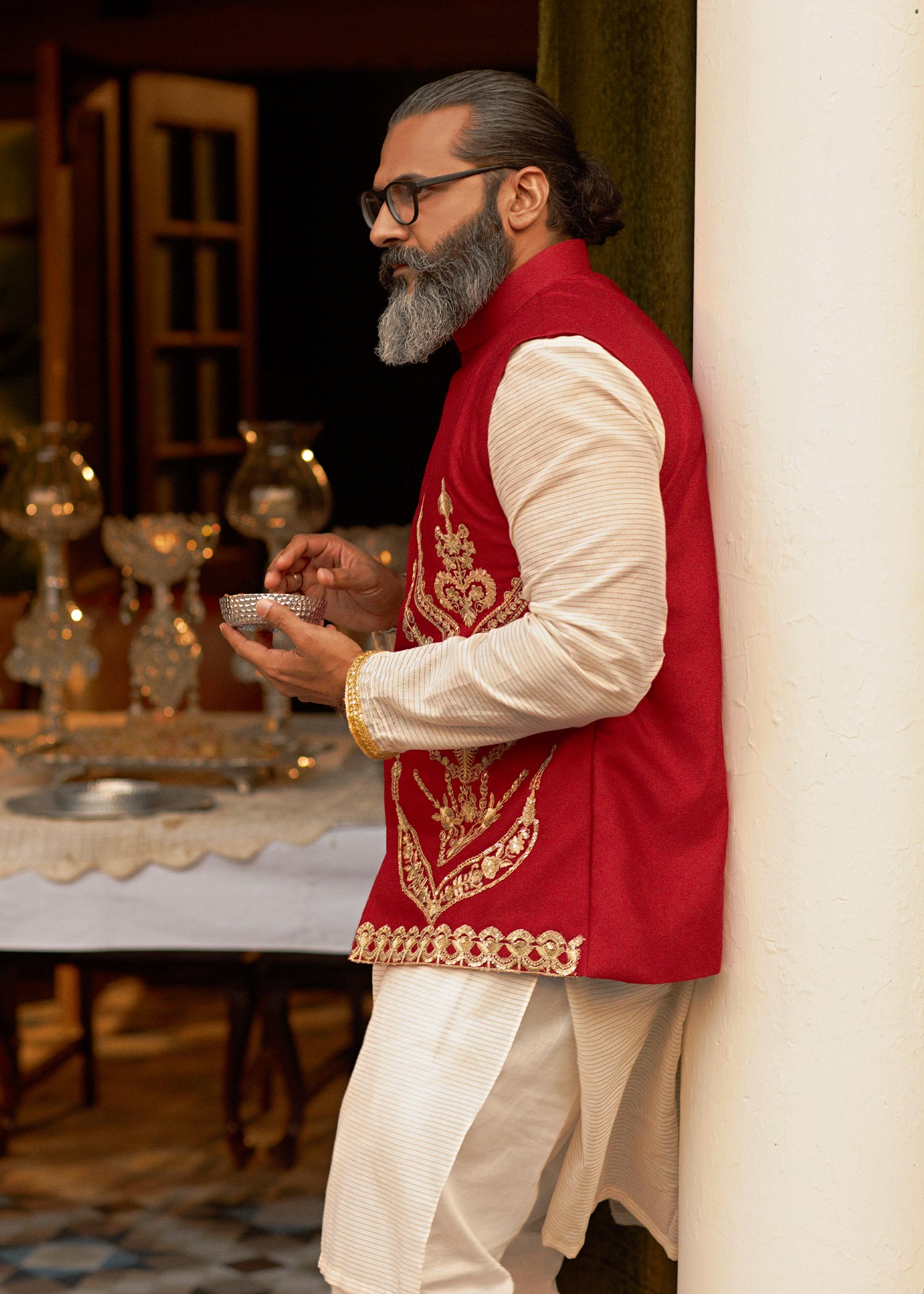 Natural Karandi Waistcoat