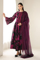 3 Piece Embellished Cotton Net Suit