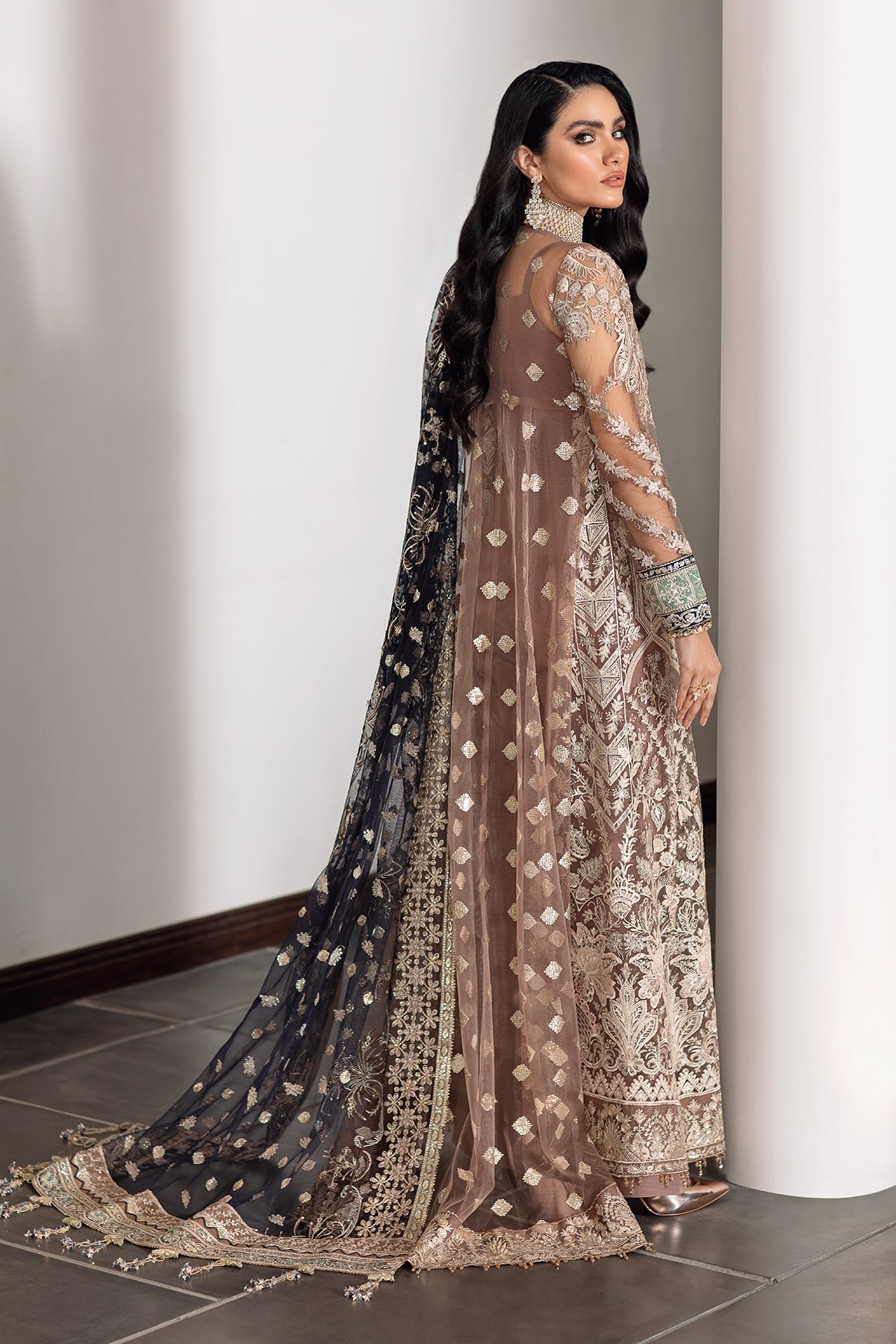 EMBROIDERED NET CH09-07 STITCHED