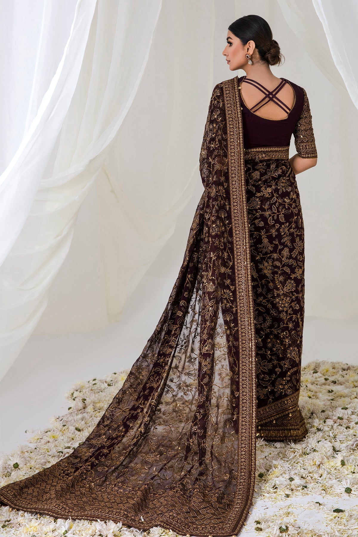EMBROIDERED CHIFFON UC-3002