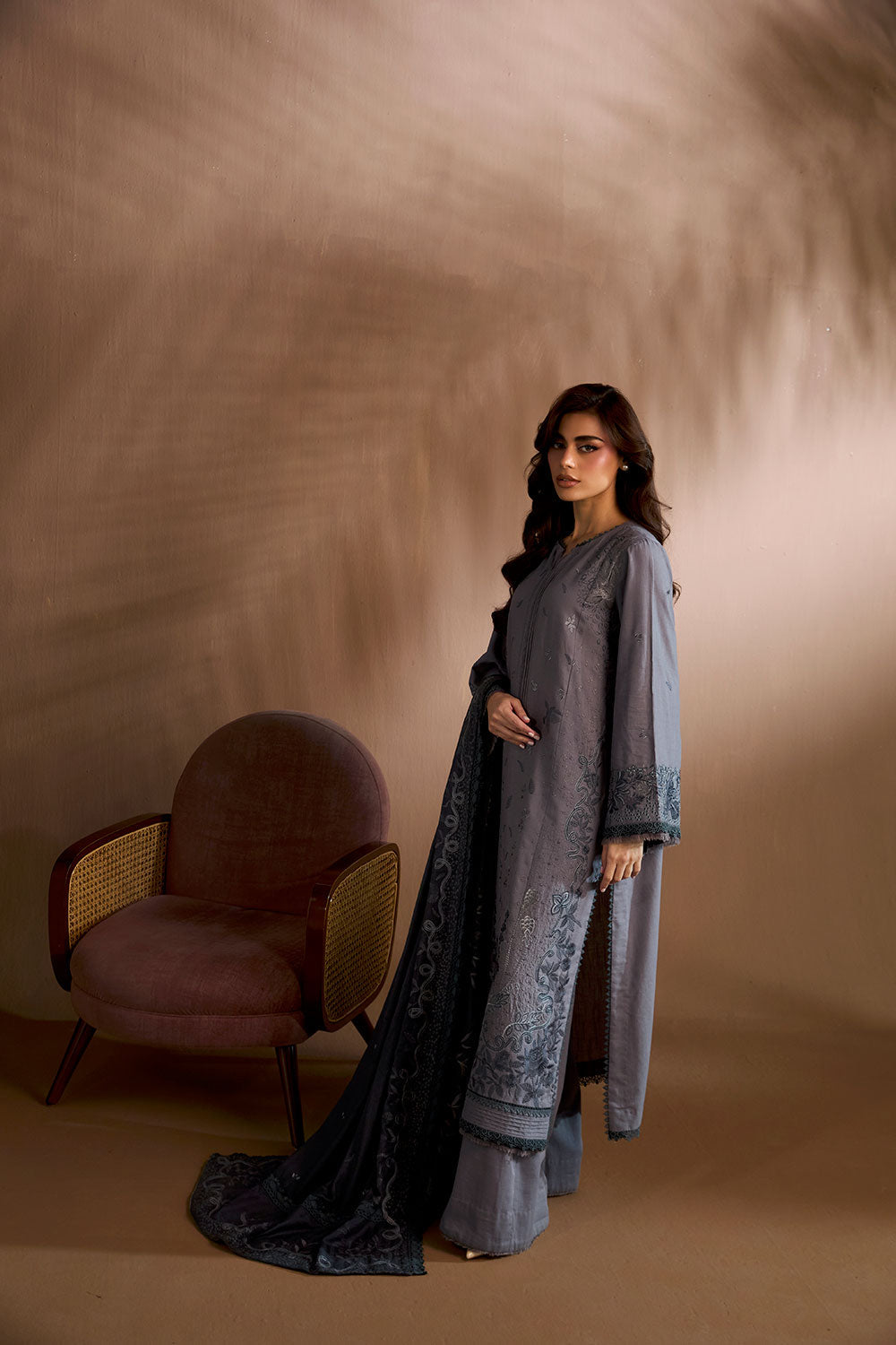 Design 5B Winter Shawl 2025 Unstitched