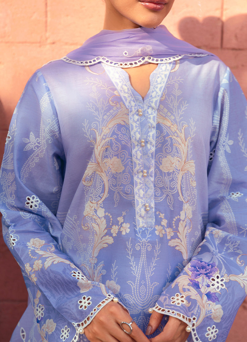 Printed Embroidered 3 PC