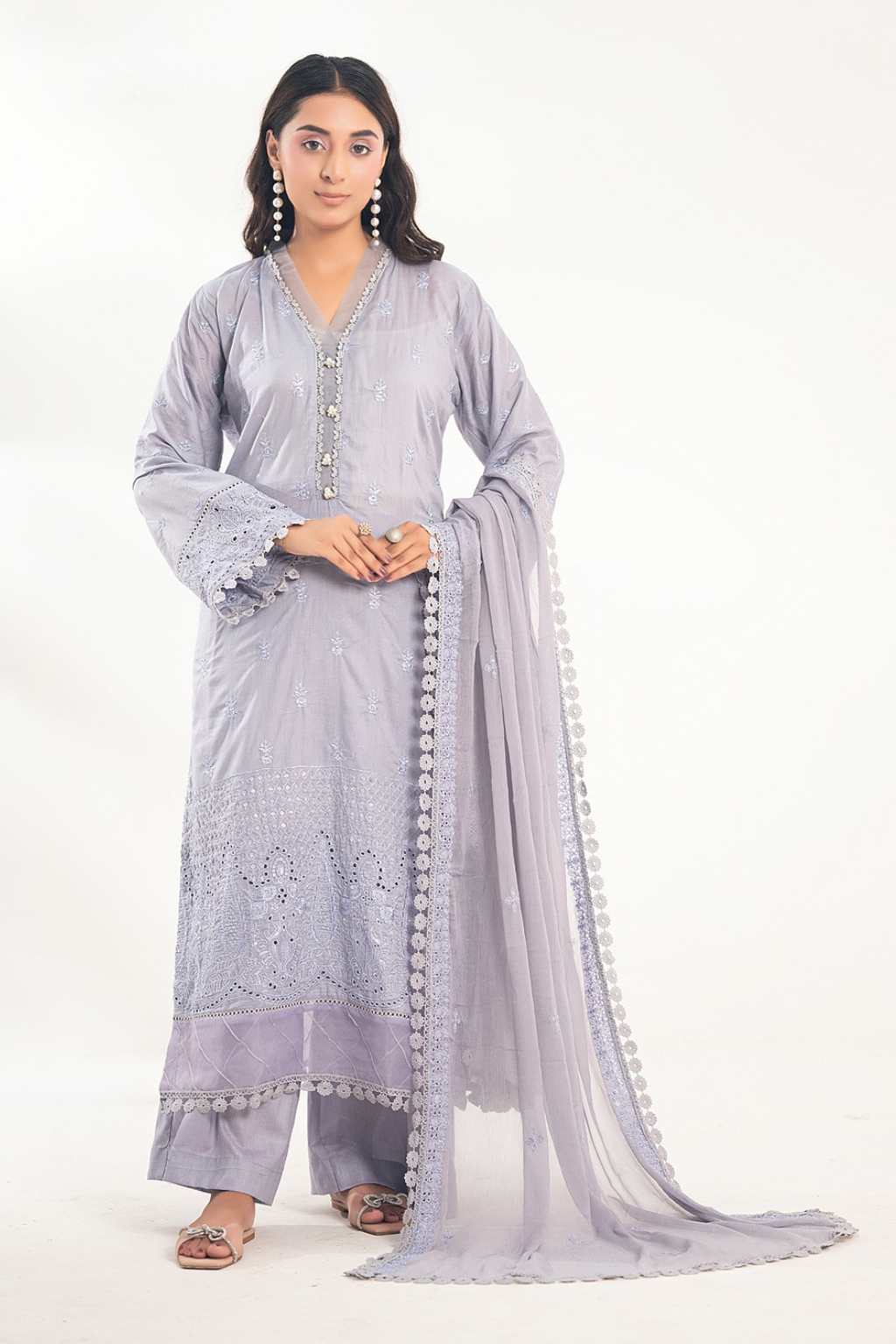 Ready to Wear Lawn Embroidered Suit D-195 - D-200