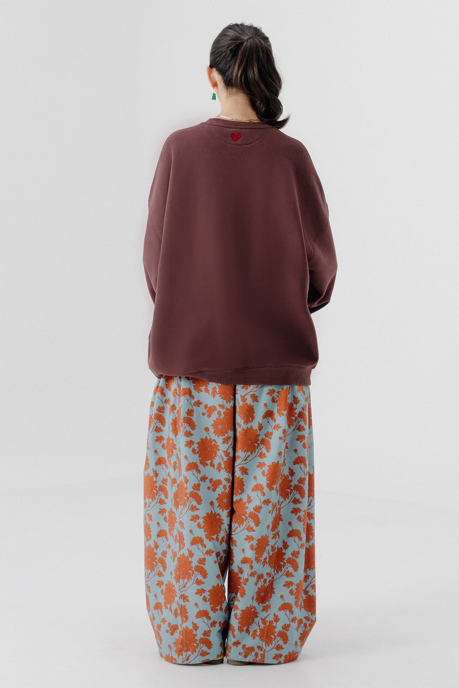 Soft Oversized SweatShirt - Brown