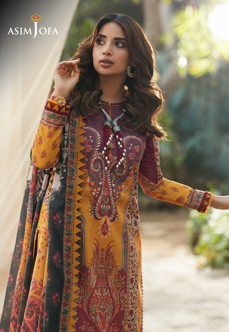 AJS-21 PRINTED LAWN 3 PCS