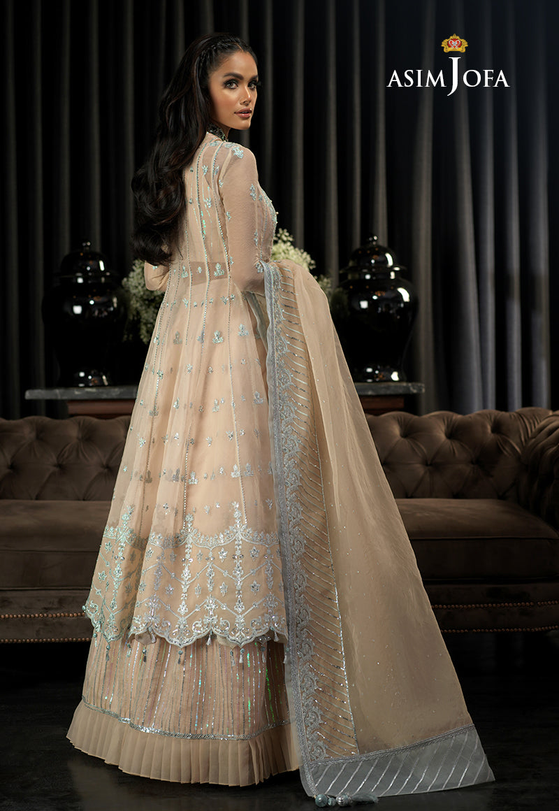 AJN-23 EMBROIDERED ORGANZA 3 PCS