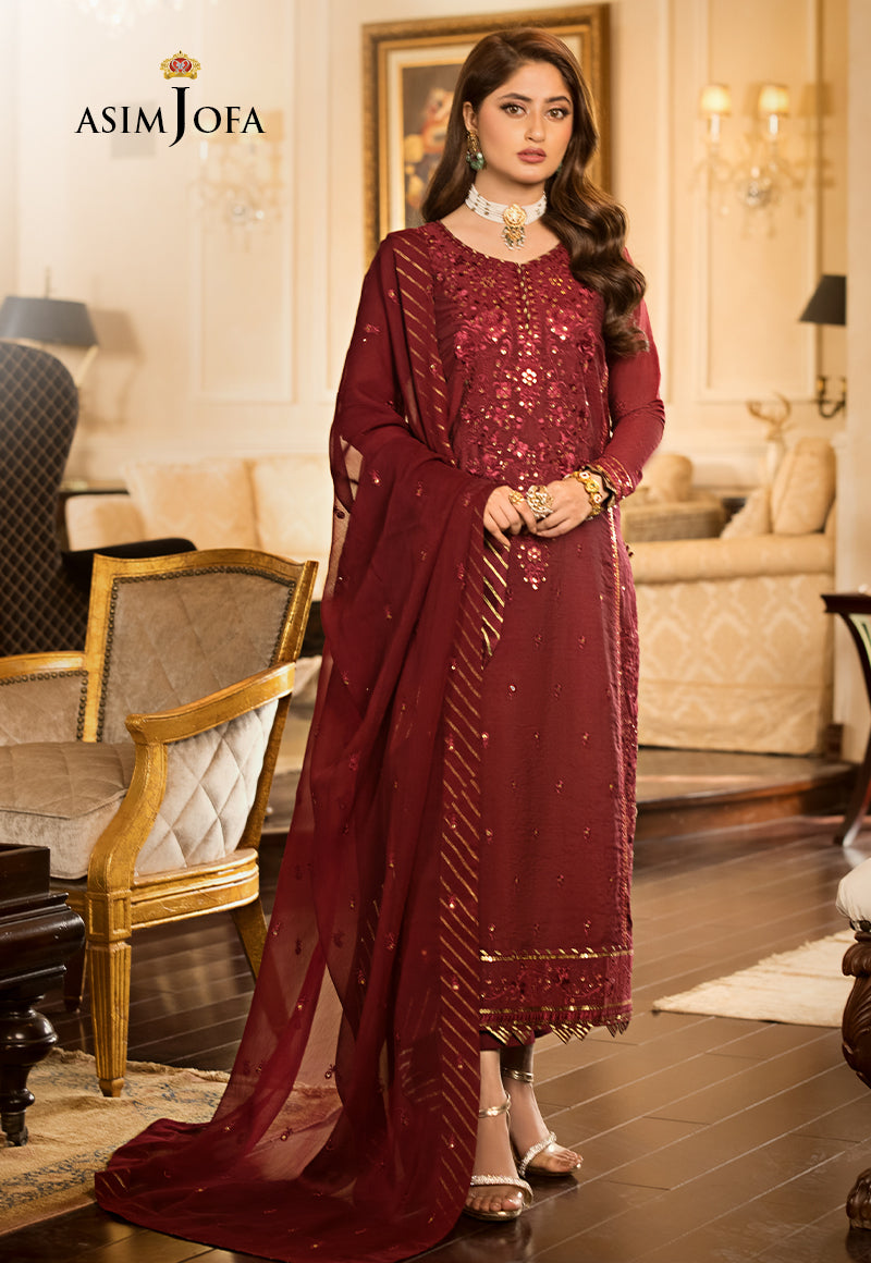 AJJMD-15 EMBROIDERED STITCHED 3 PCS