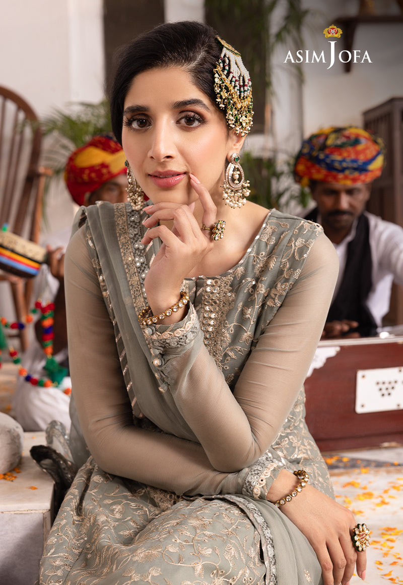 AJAB-15 EMBROIDERED CHIFFON 3 PCS