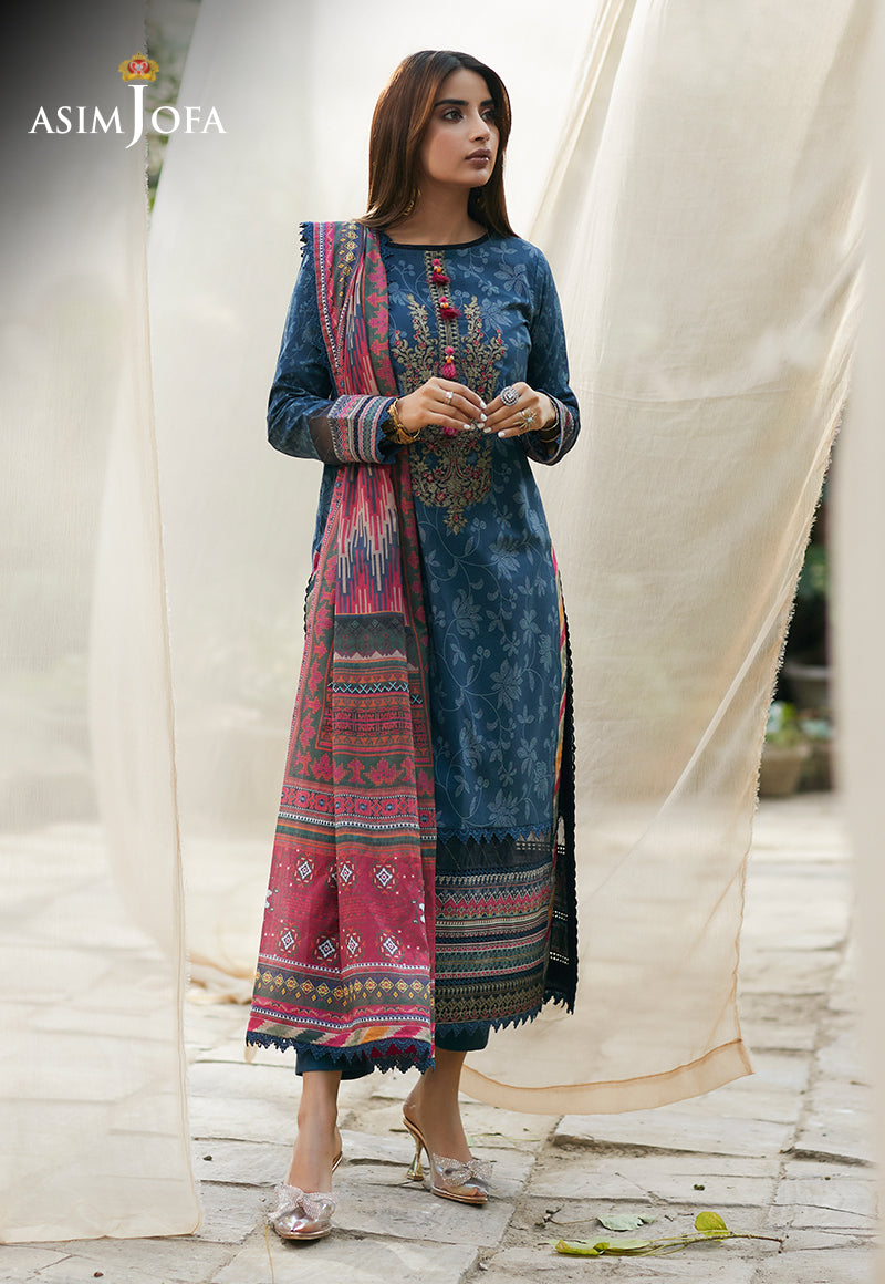 AJS-20 EMBROIDERED LAWN 2 PCS