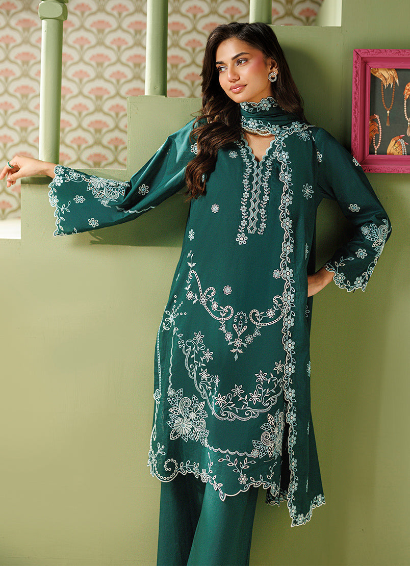 Embroidered 3 PC Suit