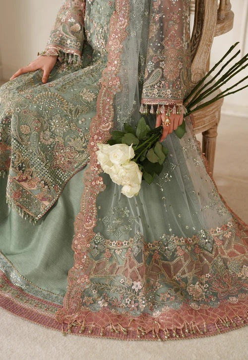 Baroque CH14-06 Luxury Chiffon Embroidered 3Pc Unstitched Suit PA-151