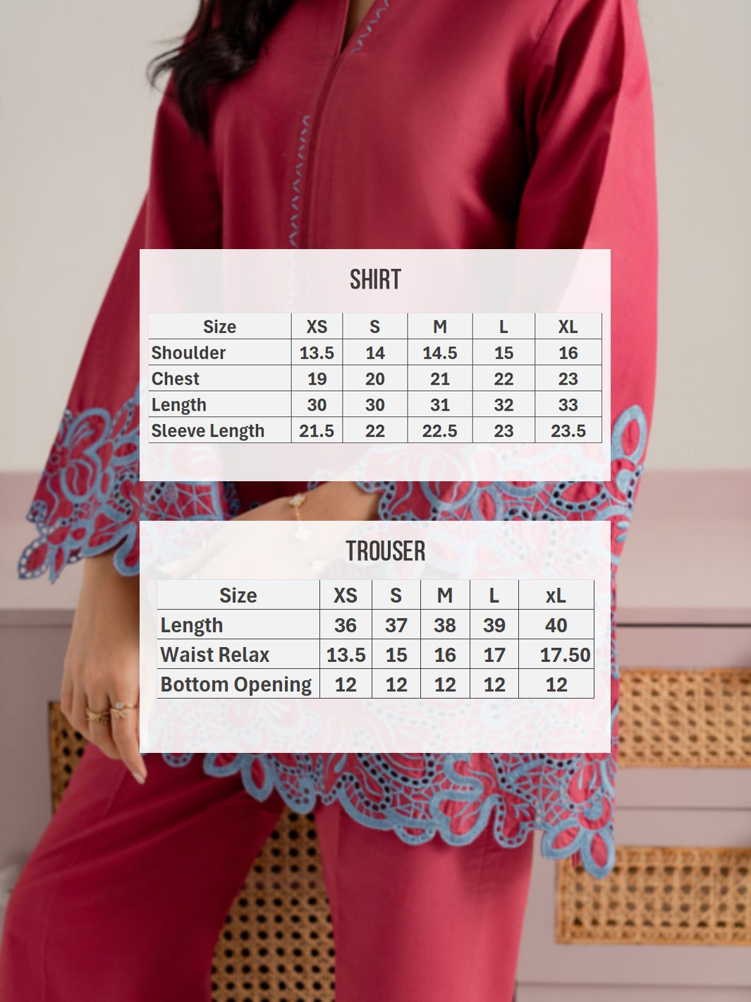 SELUNE - 2Pc Embroidered Set