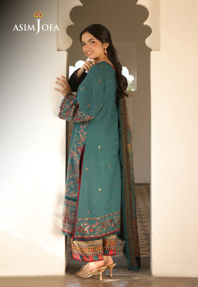 AJUBU-03 Embroidered Jacquard 3 Pcs