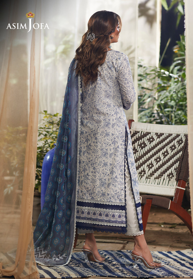 AJS-18 Designers Stitched LAWN 3 PCS
