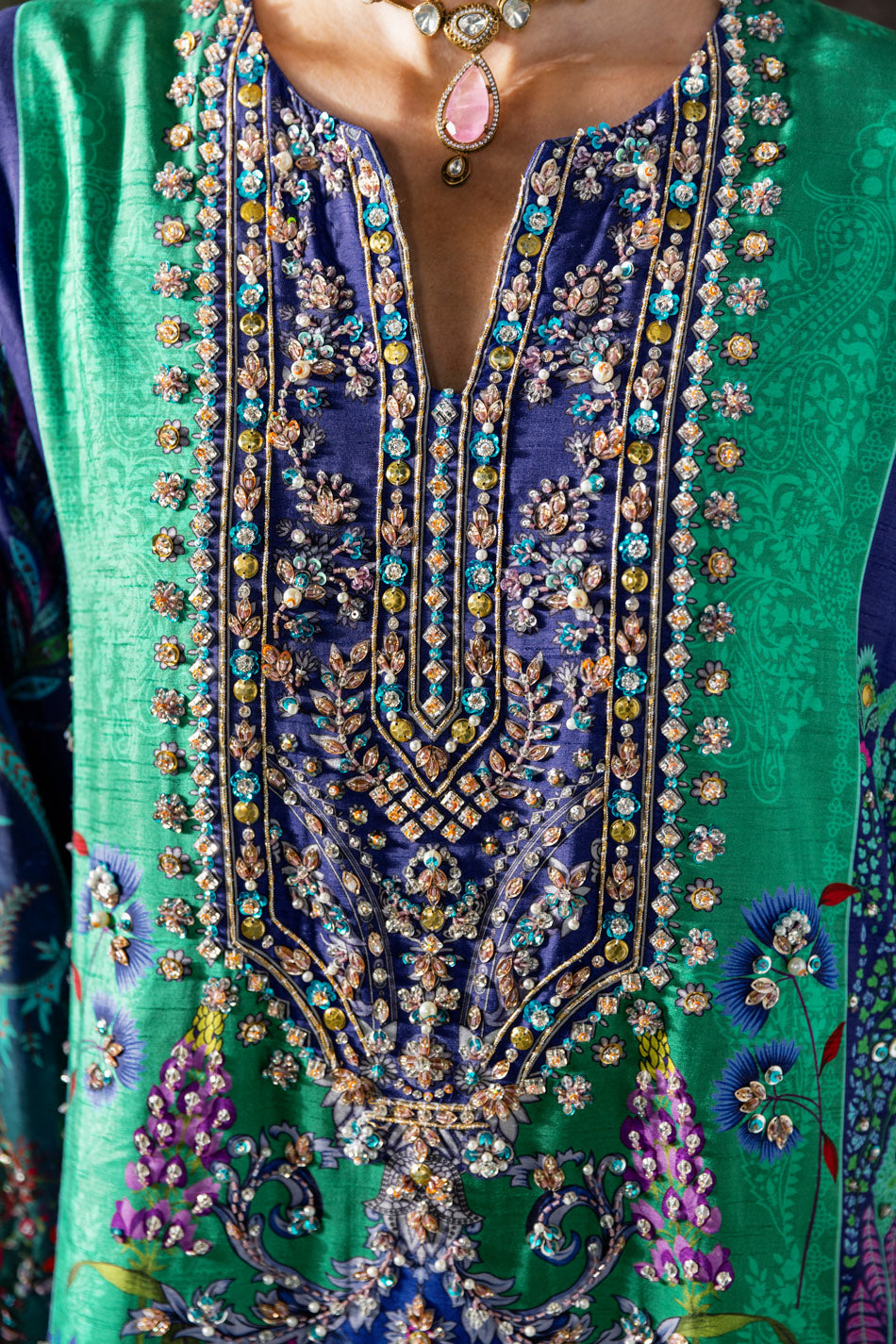 Emerald Sea Kaftan (D-15)
