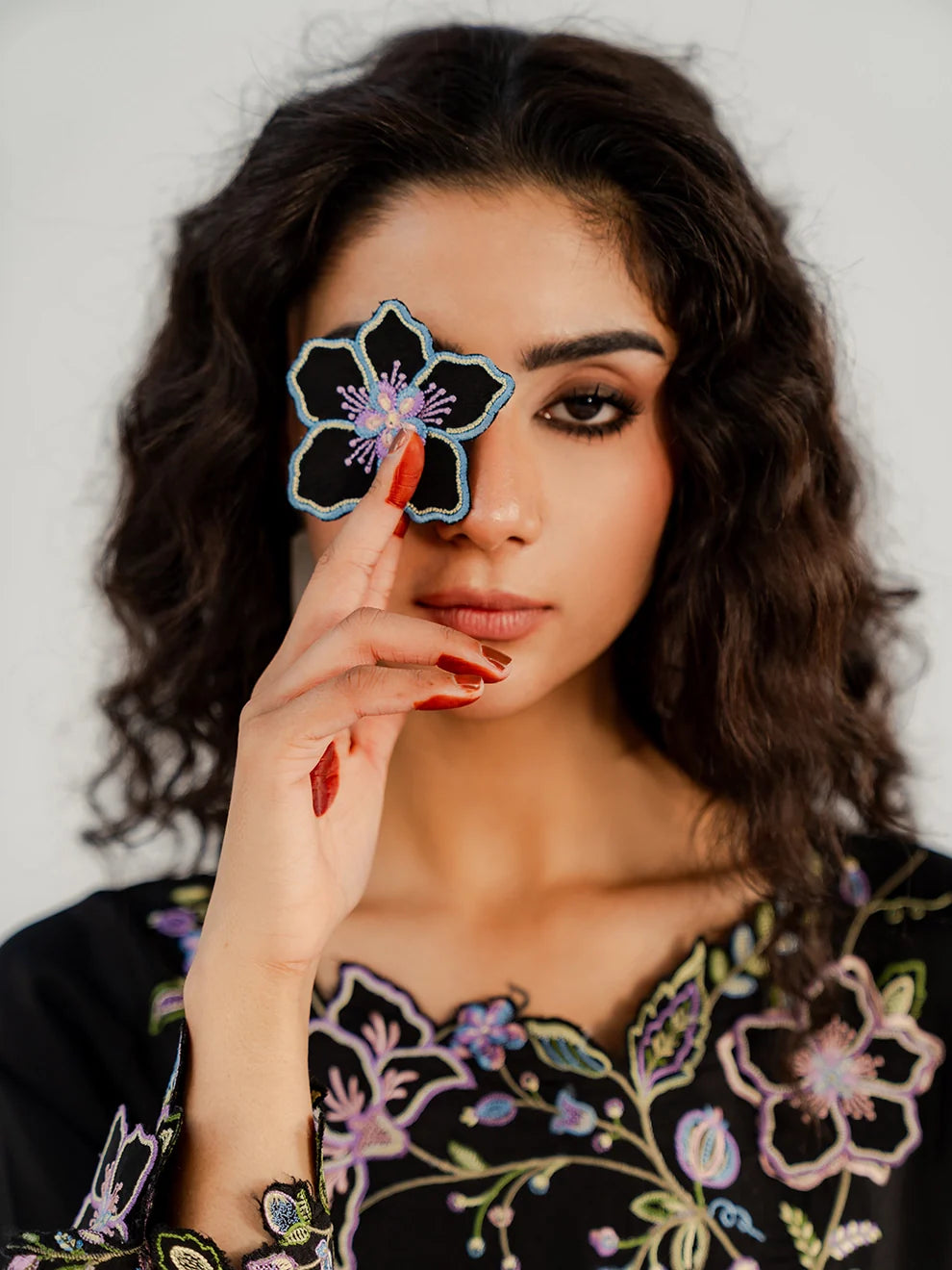 NOIR VINE - 3pcs Rawsilk Silk Ensemble