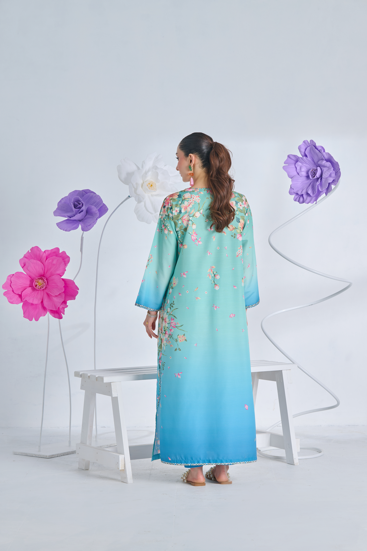 BLOOM OMBRE KAFTAN | 2-Piece