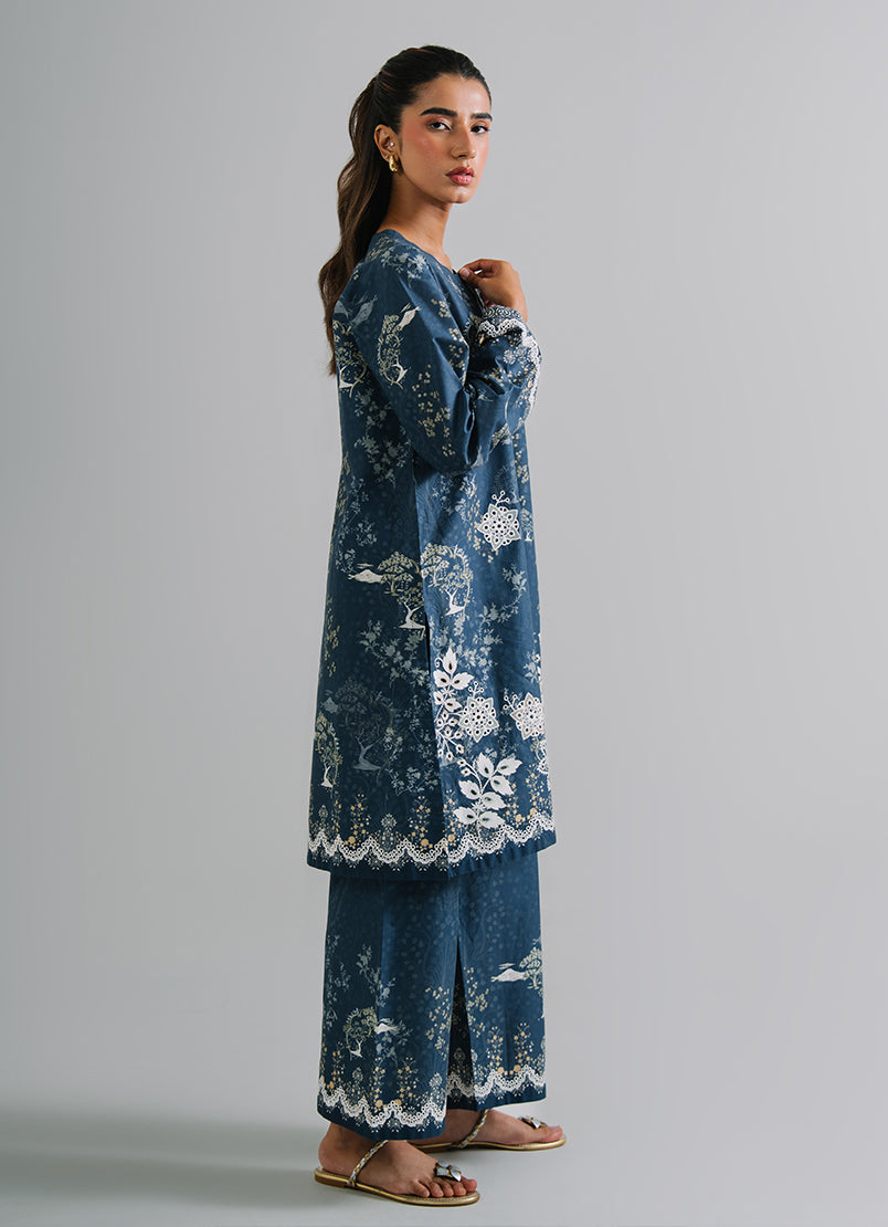 Printed Embroidered CO-ORD Set
