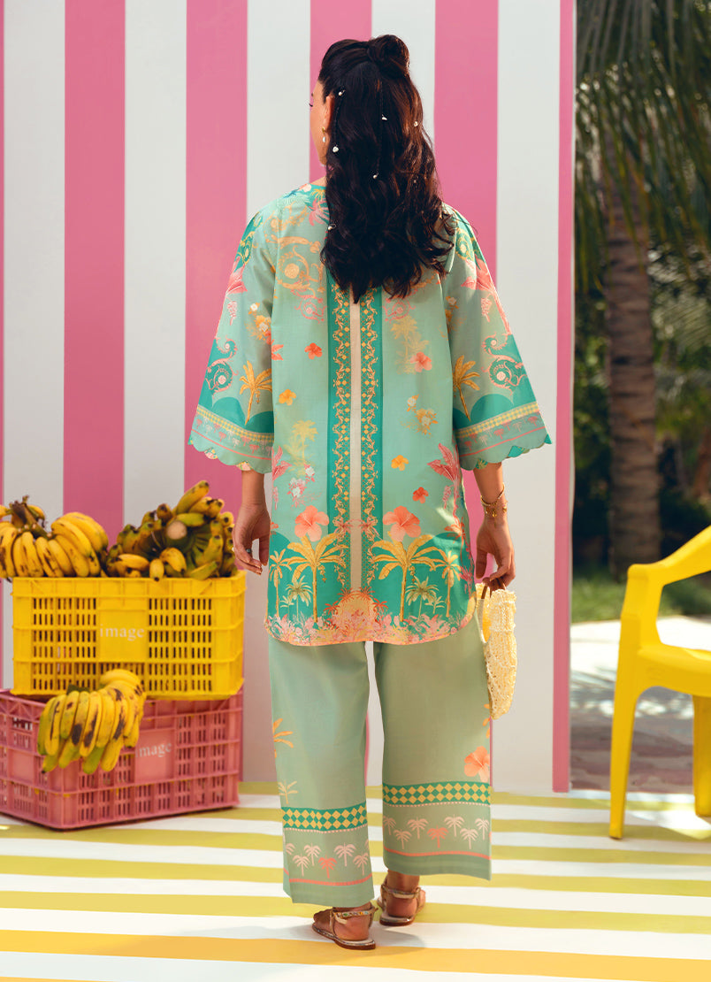 Printed Solid CO-ORD Set - 15937201351020