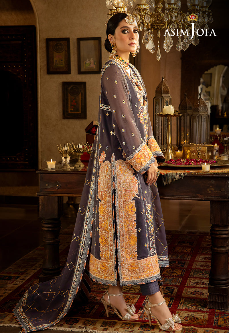 AJVF-04 EMBROIDERED CHIFFON 3 PCS
