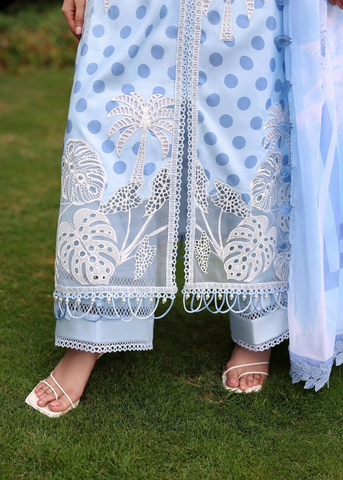 Sardinia Luxury Swiss Lawn Unstitched Embroidered 3Pc Suit-Palm Breeze
