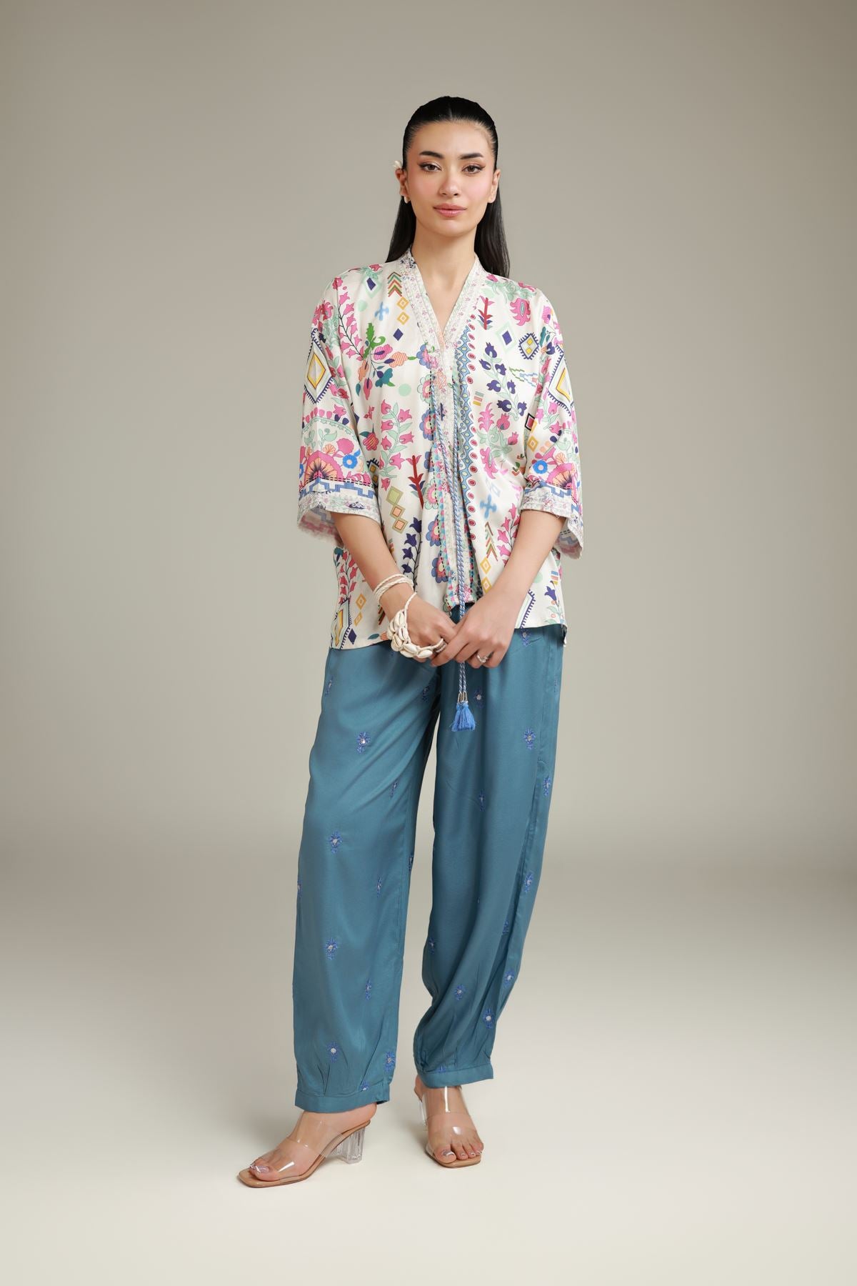Summer Teal Trousers