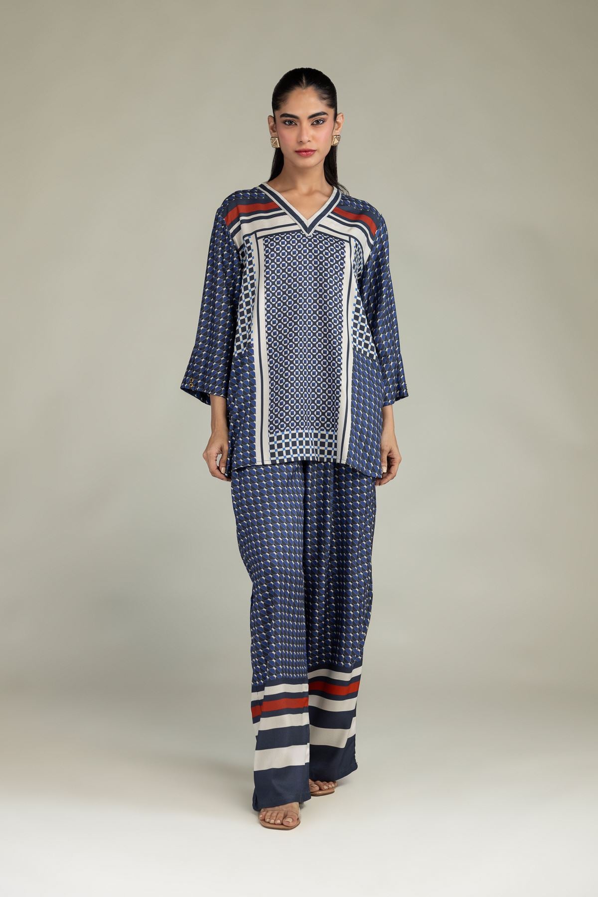 Printed Viscose Trousers