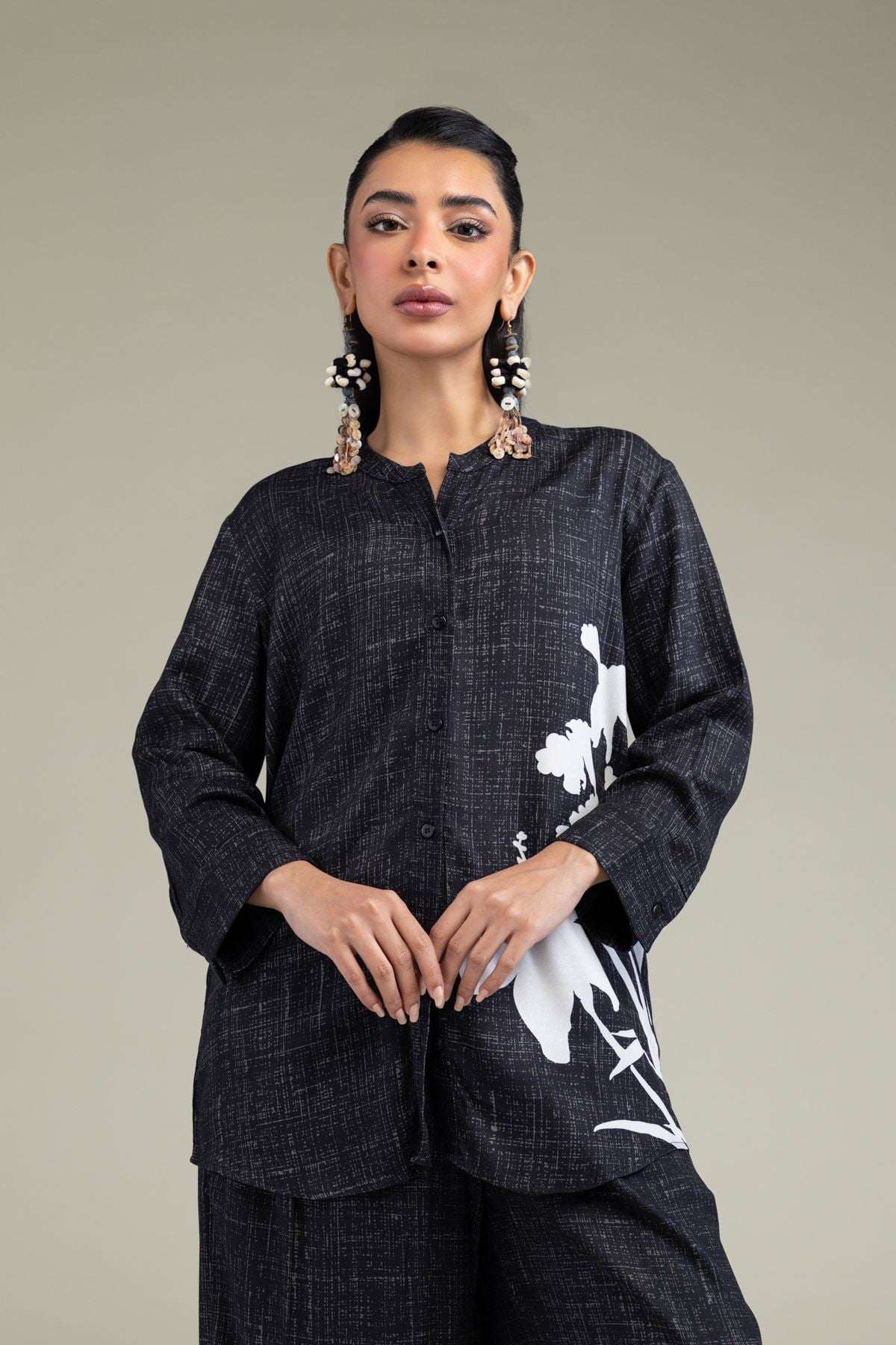 Black Viscose Shirt