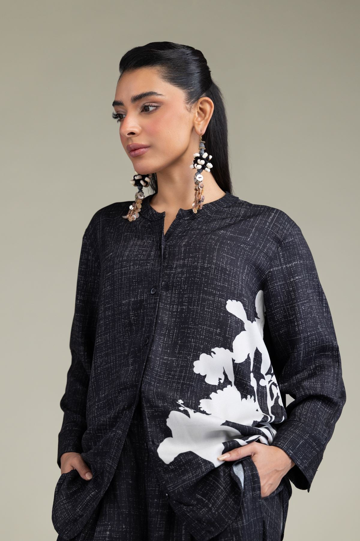 Black Viscose Shirt