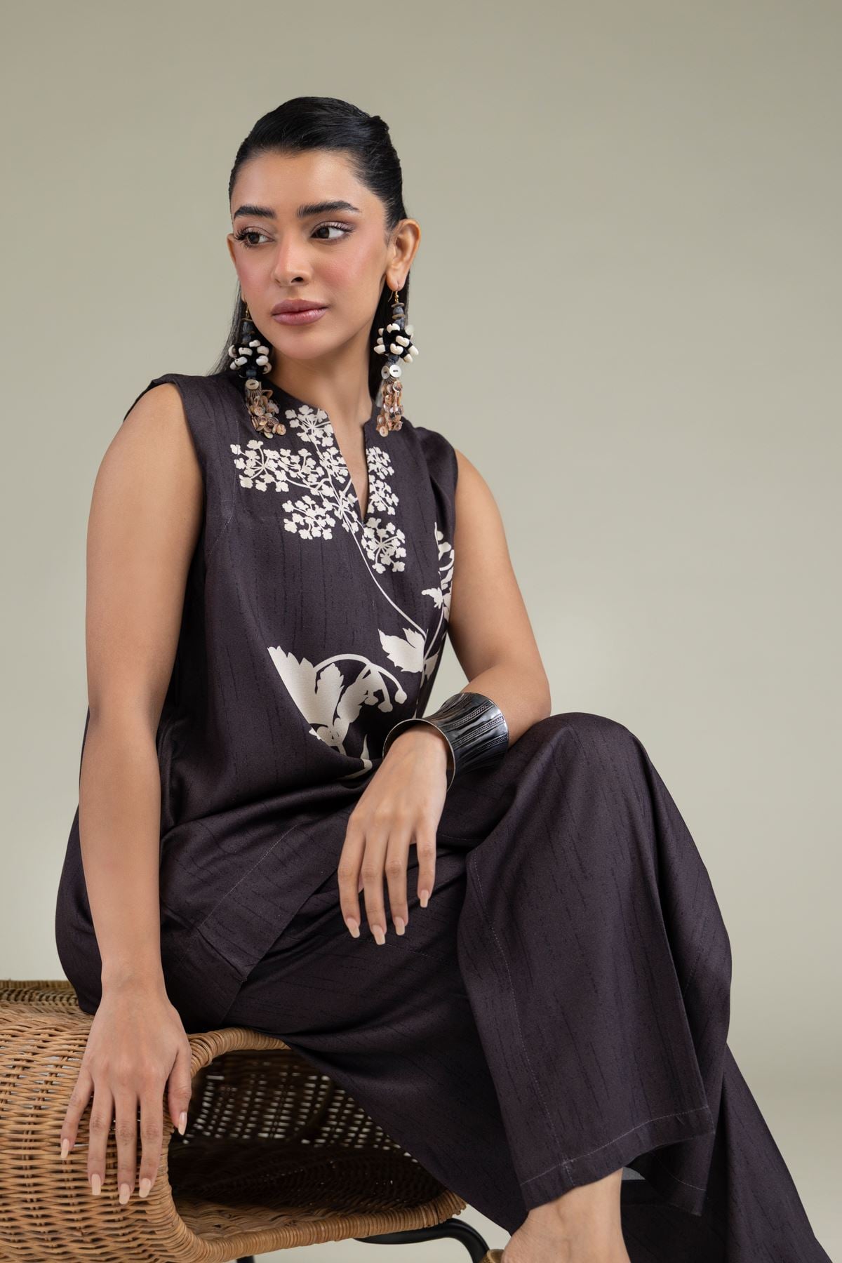 Sleeveless Viscose Shirt