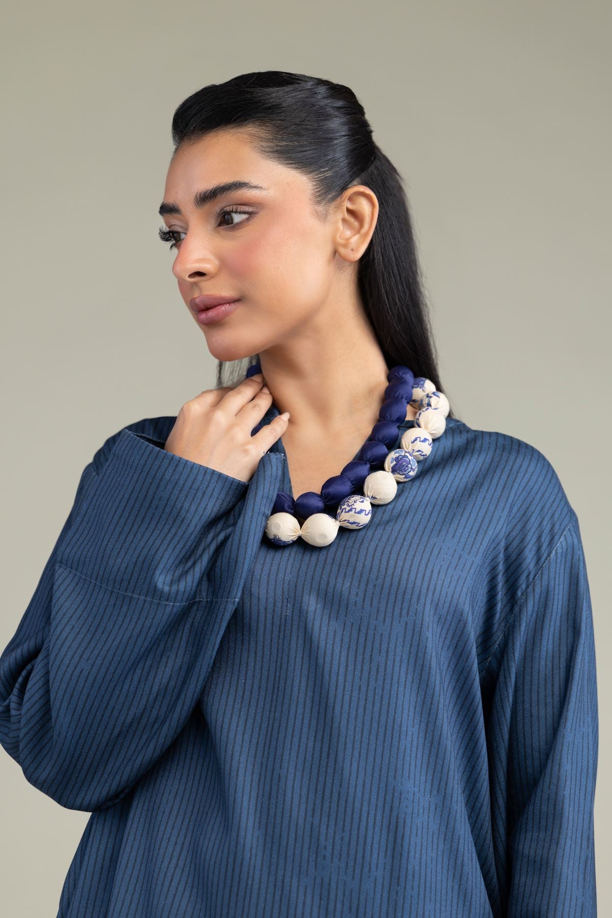 V-Neck Navy Shirt