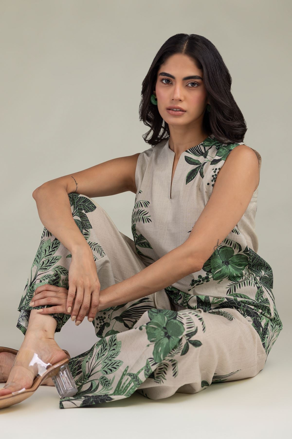 Floral Cambric Tunic