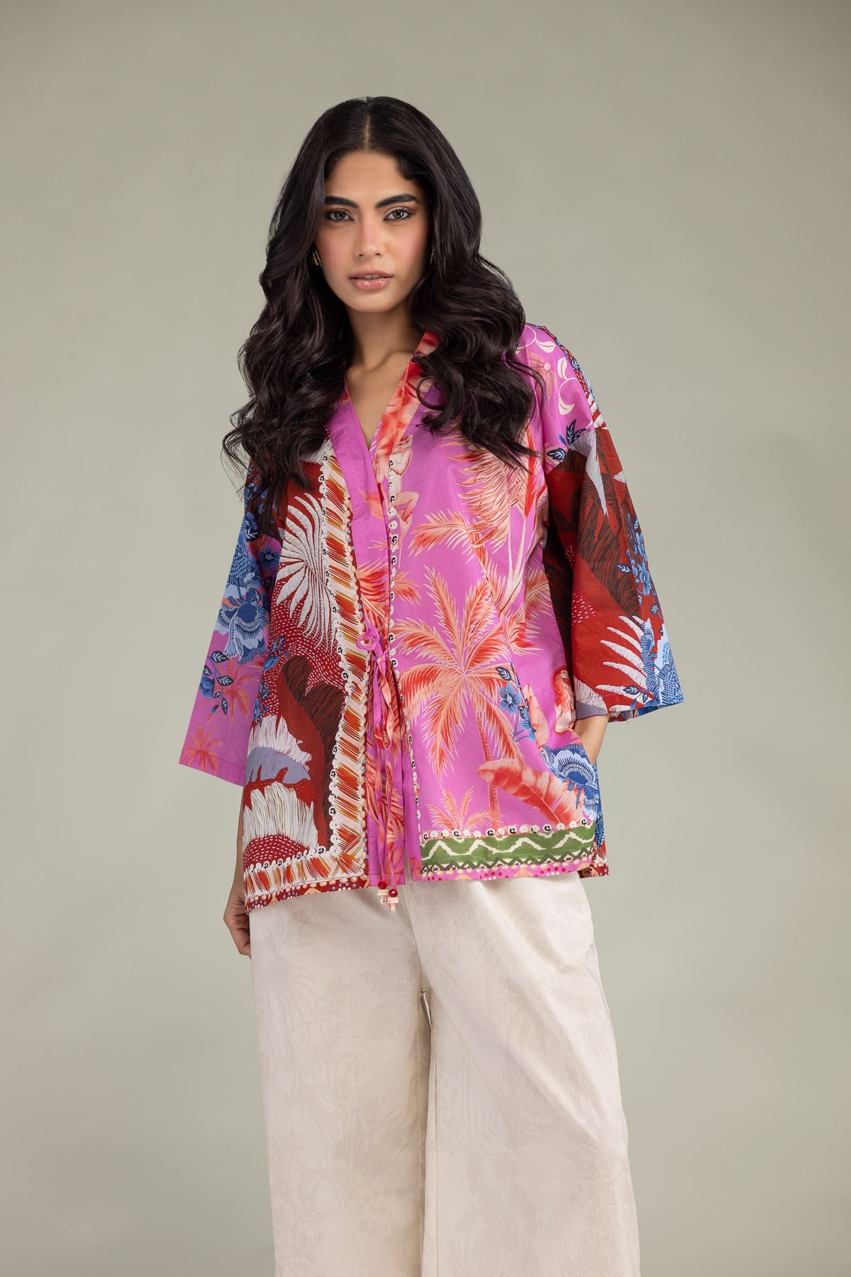 Floral Cambric Tunic