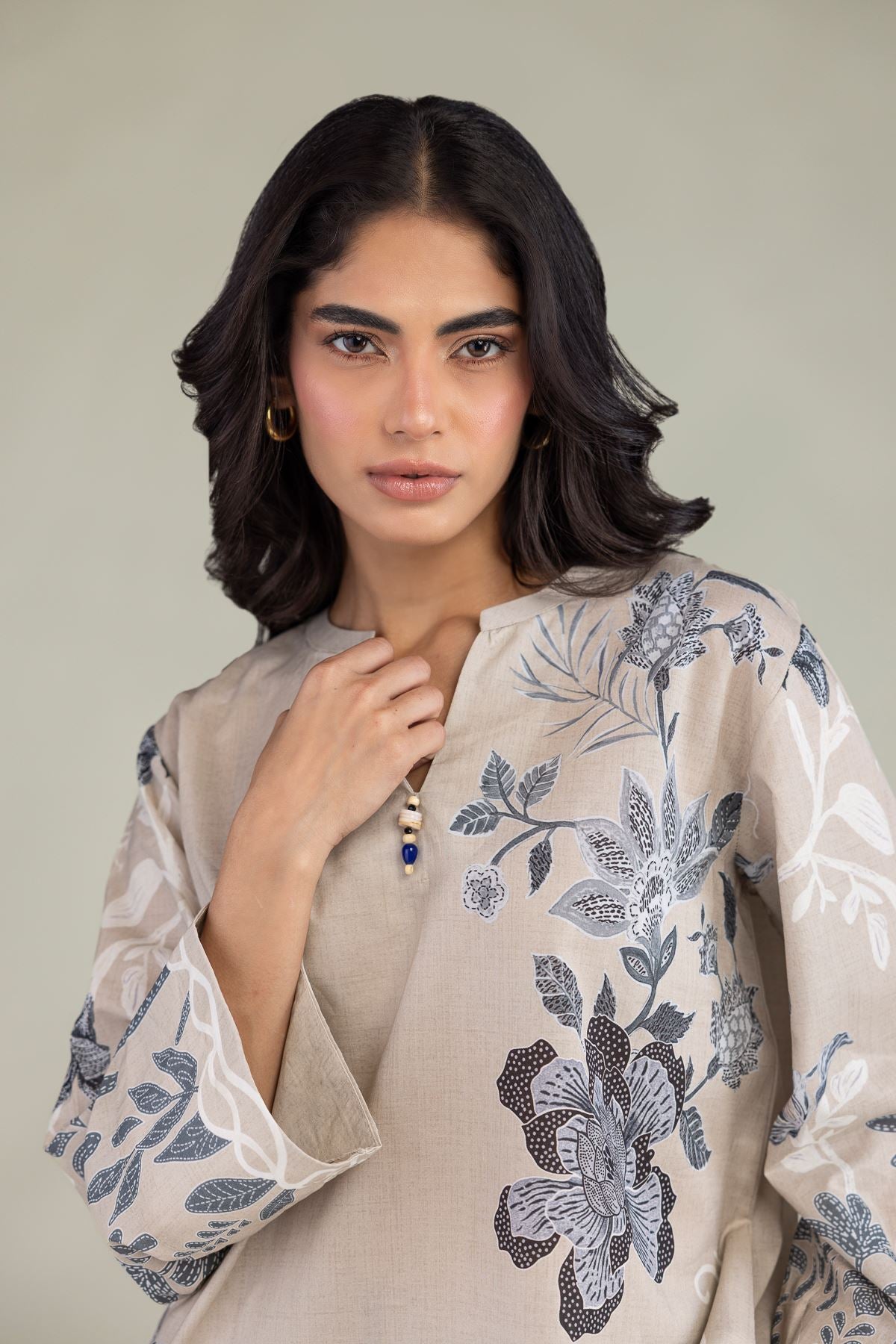 Cambric Floral Tunic