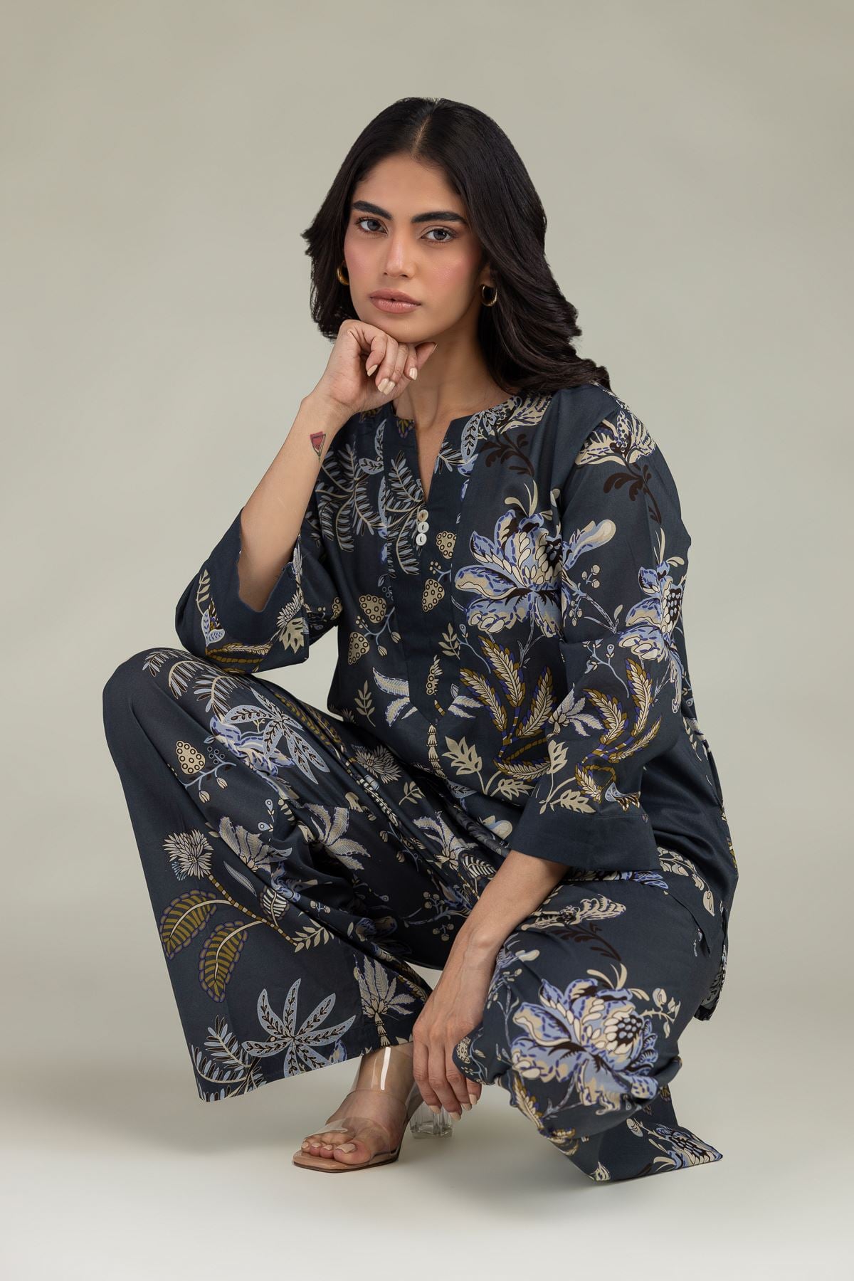 Floral Cambric Tunic