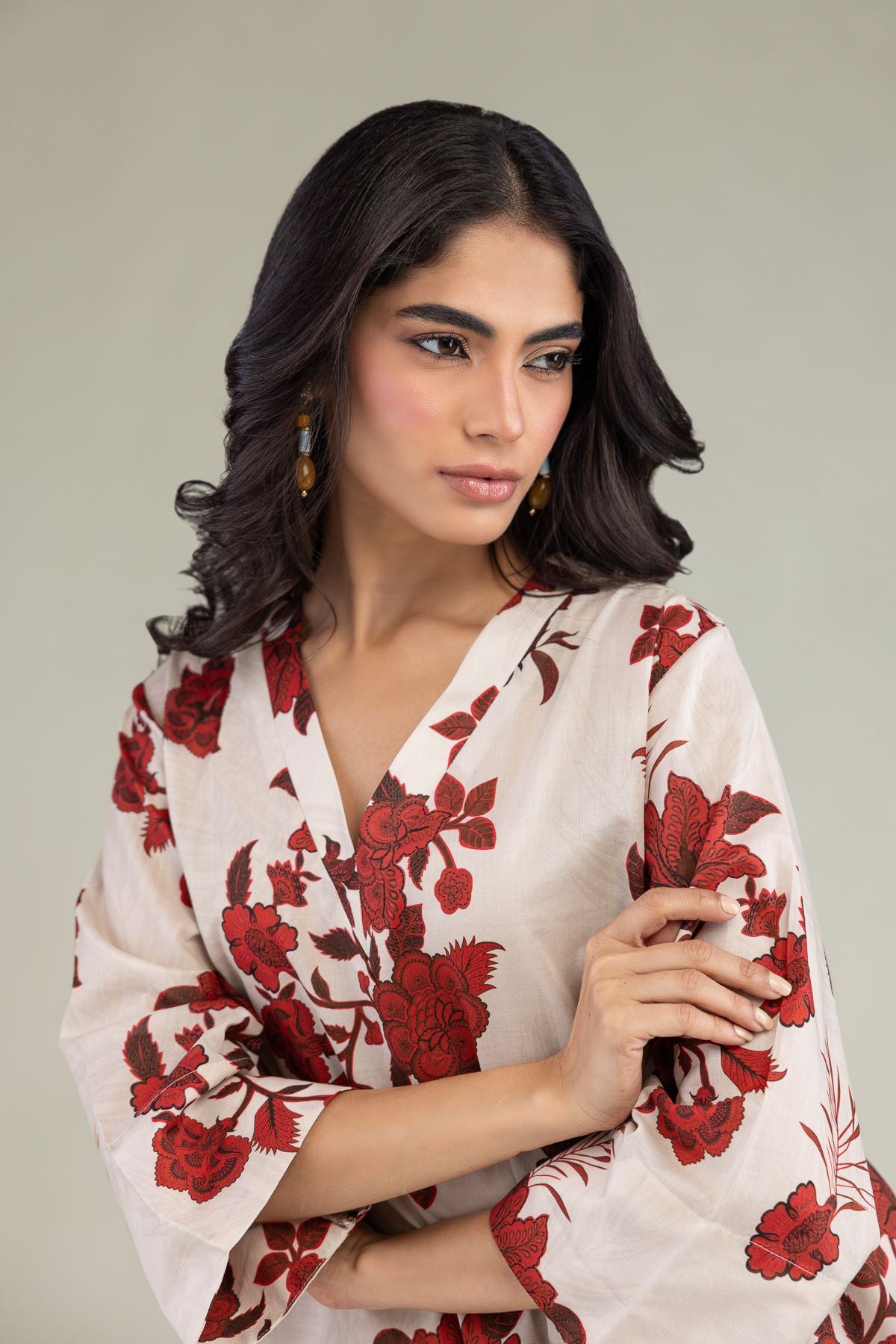 Floral V-Neck Tunic