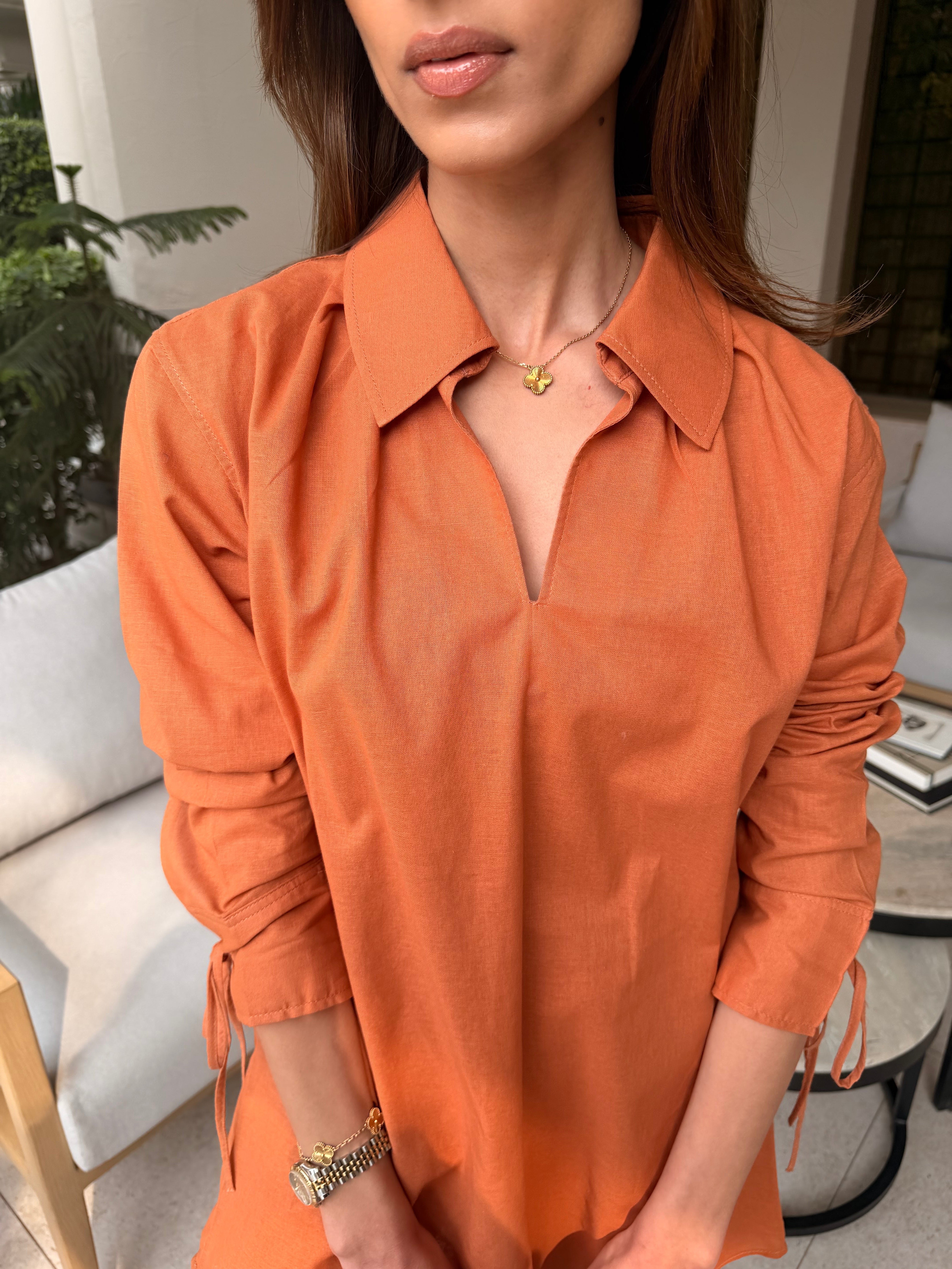 Tangerine Bow Set